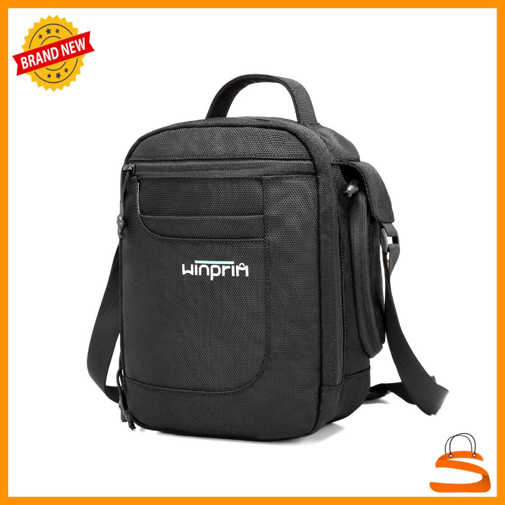Small Water-Resistant Crossbody Messenger Bag, Oxford Canvas, Travel & Everyday